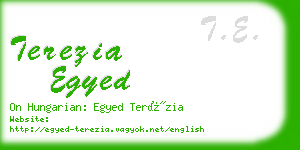 terezia egyed business card